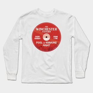 The Winchester Tavern Pool & Karaoke Night Long Sleeve T-Shirt